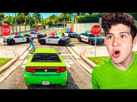 Jugando GTA 5 sin Romper Ninguna Ley por 24 Horas! 🚔🚨