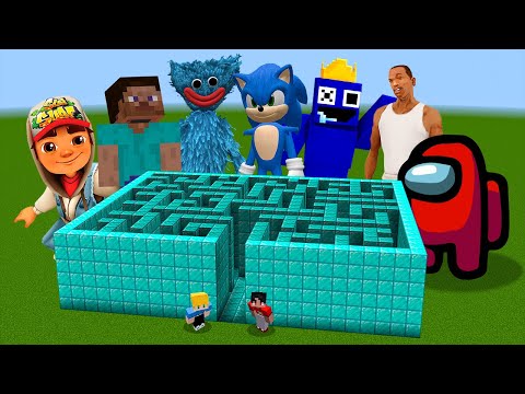 LABIRINTO contra 7 JOGOS no Minecraft!