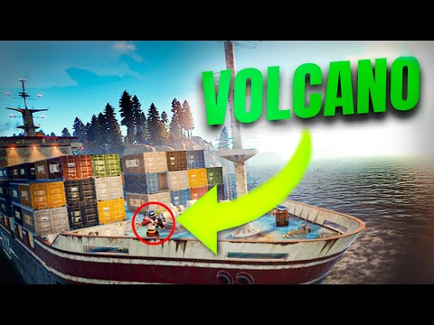 Me ENCUENTRO a VOLCANO en el BARCO – RUST – Gameplay español