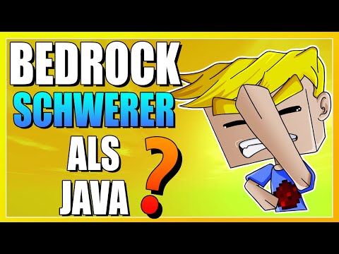 Minecraft BEDROCK ist SCHWERER als JAVA!?