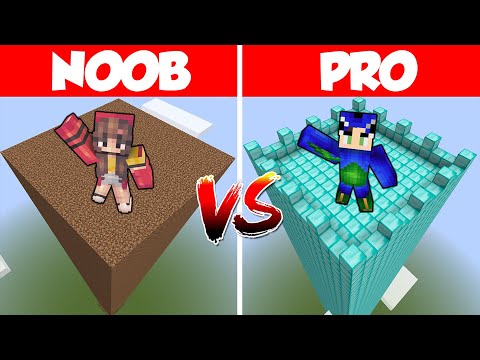 Minecraft BEST DEFENSE TOWER BUILD CHALLENGE | NOOB vs PRO 😱 (Hindi)