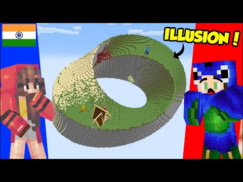 Minecraft Illusions that Will Hurt your Brain ! (Hindi)