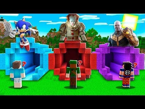 NÃO ENTRE NO TÚNEL ERRADO NO MINECRAFT!! O QUE TEM NO FIM DO TÚNEL?