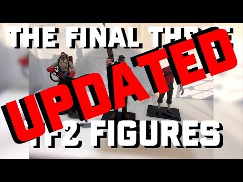 NECA's Team Fortress 2 Toy Fair 2018 UPDATE SCOUT MEDIC SNIPER and BLU Engineer and Spy