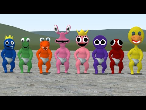 NEW ALL ROBLOX RAINBOW FRIENDS BABIES In Garry's Mod!