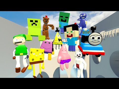 NIGHTMARE ROBLOX RAINBOW FRIENDS VS BUFF ROBLOX RAINBOW FRIENDS In Garry's Mod!