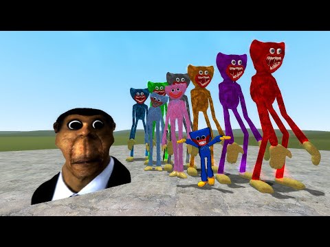 OBUNGA VS ALL HUGGY WUGGY IN GARRY'S MOD! NEXTBOT OBUNGA in Garry's Mod!