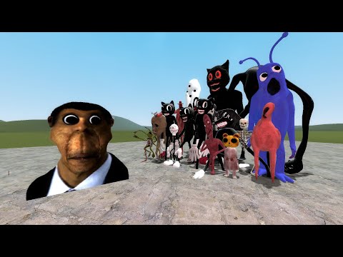 OBUNGA VS ALL TREVOR HENDERSON IN GARRY'S MOD! NEXTBOT OBUNGA in Garry's Mod!