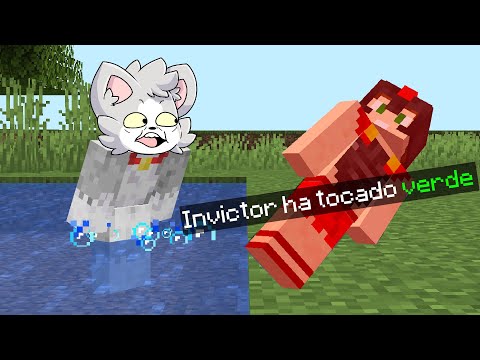Paso MINECRAFT pero NO PUEDO TOCAR EL COLOR VERDE 🟢☠️ Invictor Y Acenix 😂