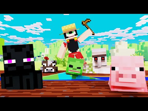 Paso Minecraft PERO puedo CULTIVAR MOBS y ANIMALES 🌾😂 INVICTOR RETO