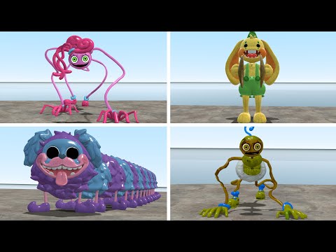 PLAYING AS ALL POPPY PLAYTIME CHAPTER 2 CHARACTERS In Garry's Mod (Mommy Long Legs, PJ Pug-A-Pillar)