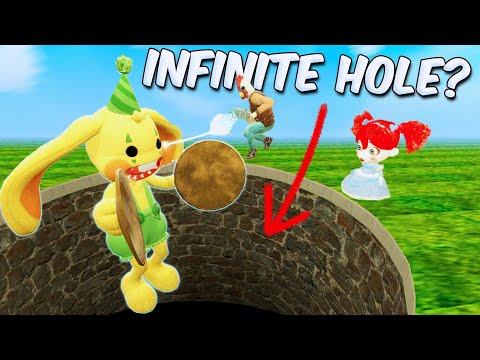 Poppy Playtime Monsters vs Infinitely Deep Hole (Garry's Mod)