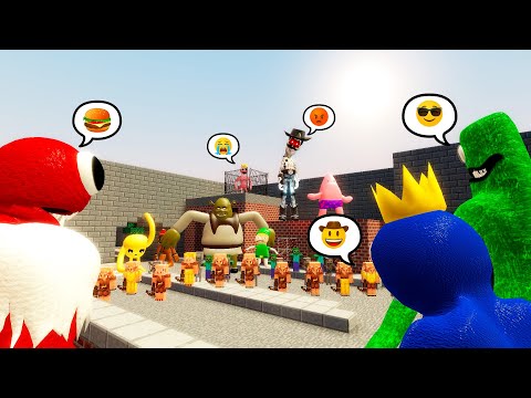 RAINBOW FRIENDS SAVE PINKY FROM EVIL SHERIFF WOODY In Garry's Mod