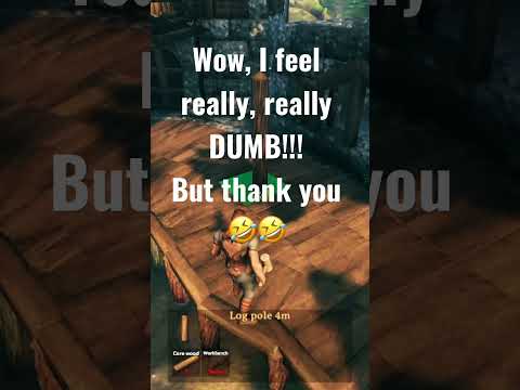 Really DUMB moment🤣🤣!!- Valheim #valheim #valheimshorts #shorts