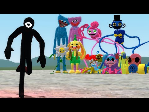 ROBLOX DOORS SEEK VS ALL POPPY PLAYTIME CHARACTERS in Garry's Mod! (Doors Roblox)