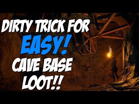 RUST | SNEAKY WAY TO GET LOOT FROM A CAVE BASE!