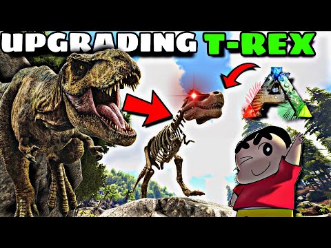SHINCHAN UPGRADED T-REX TO FIGHT SPINOSAURUS | ARK SURVIVAL EVOLVED IN HINDI | IamBolt Gaming
