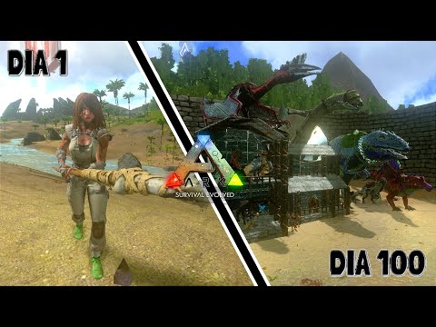 Sobrevivendo 100 Dias no The Island Hardcore | ARK Movie | ARK Survival Evolved Mobile