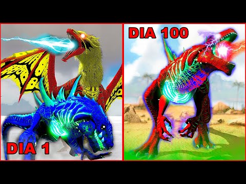 Sobrevivi 100 Dias Como Um Godzilla No Ark Survival Evolved Hardcore – O FILME 2 (DINOSSAUROS)