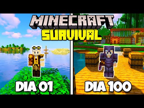 SOBREVIVI 100 DIAS NO MINECRAFT SURVIVAL