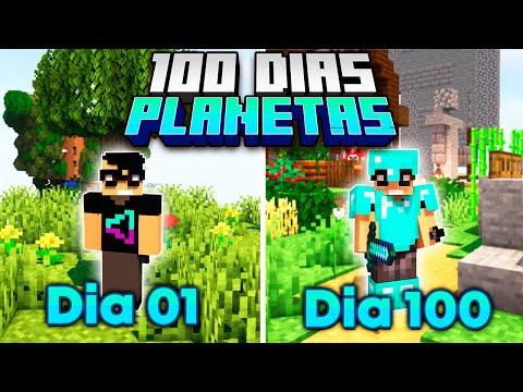 SOBREVIVI 100 DIAS NO MUNDO DE PLANETAS DO MINECRAFT – O FILME