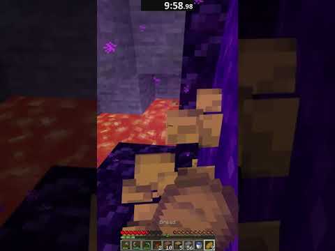 Speedrunning ANCIENT DEBRIS In Minecraft! (#9) #shorts
