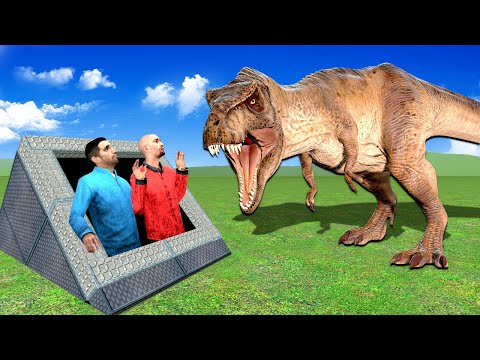 T-REX DESTROYS SECRET BUNKER! – Garry's Mod Gameplay