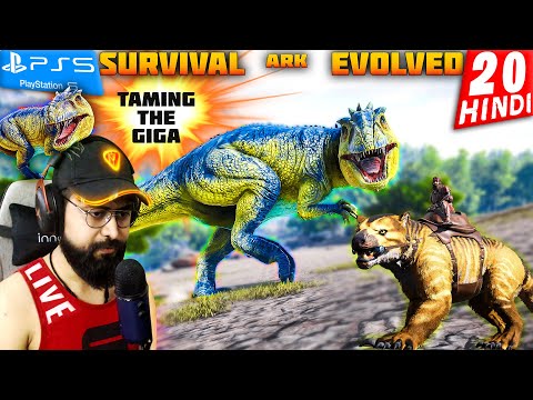 TAMING GIGA in ARK SURVIVAL EVOLVED LIVE Hindi Gameplay on PS5
