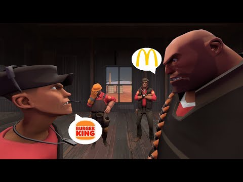 (TF2 15.ai) The Mercs Argue Over Their Favorite Fast Food Restaurants