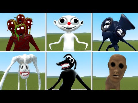 TREVOR HENDERSON CREATURES In Garry's Mod [ Tree Head, Cartoon Dog,Hmsam,Anxious Dog,Dark Head ]