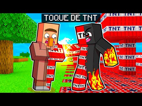 Tudo que Eu Toco Vira TNT no Minecraft… (CUIDADO!!)