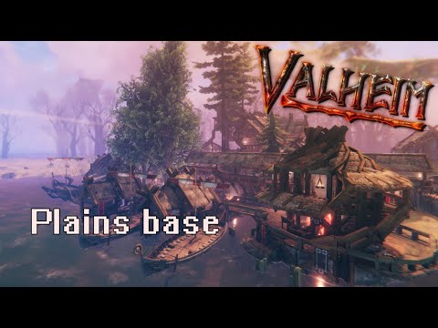 Valheim Base on the plains: With small basement. 200+ hours