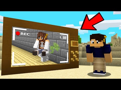 Vigiei minha AMIGA quando FICA SOZINHA no MINECRAFT
