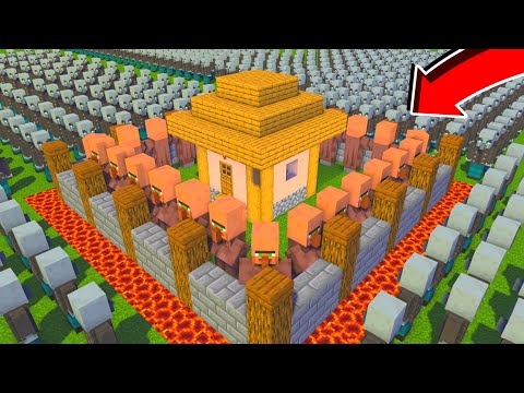 1000 Vindicators vs Best Defence Village 😱 In Minecraft….
