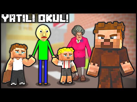 ARDA, EFEKAN VE ALİYİ YATILI OKULA VERDİ! 😥 -Minecraft