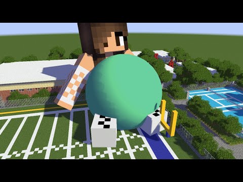 Big vore minecraft girl in city – Minecraft Animation