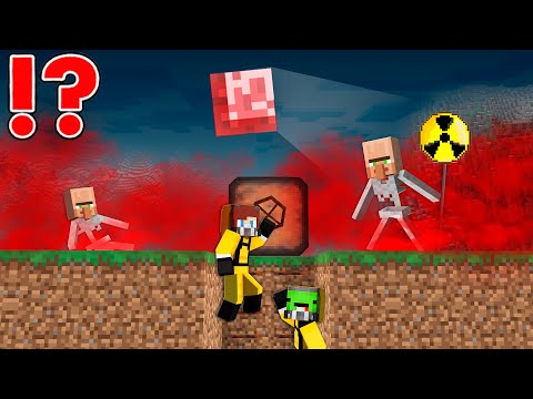 BLOOD POISON GAS vs Doomsday Bunker in Minecraft – Maizen JJ and Mikey