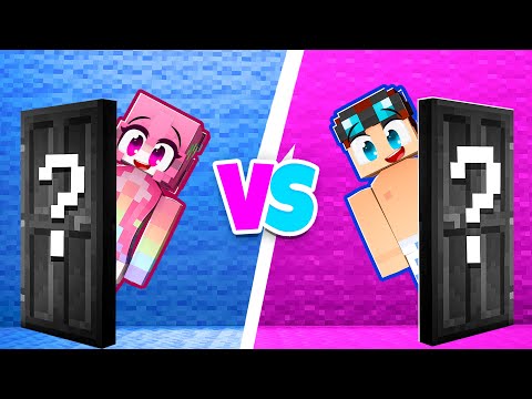 FILLE vs GARCON Porte SECRÈTE sur MINECRAFT
