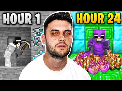 I played Minecraft for 24 Hours STRAIGHT…