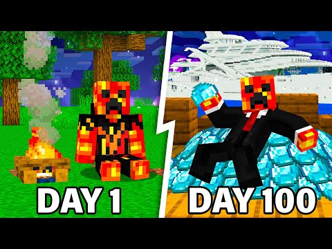 I Survived 100 Days as a MILLIONAIRE in Minecraft!