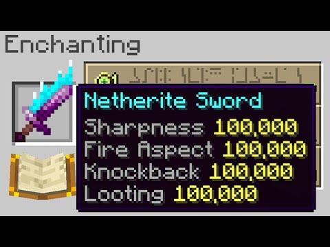 Minecraft, But Every Enchant Is Level 100,000…