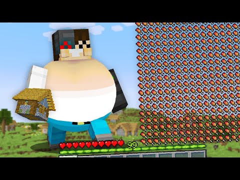 Minecraft, But Your Hunger = Your Size…