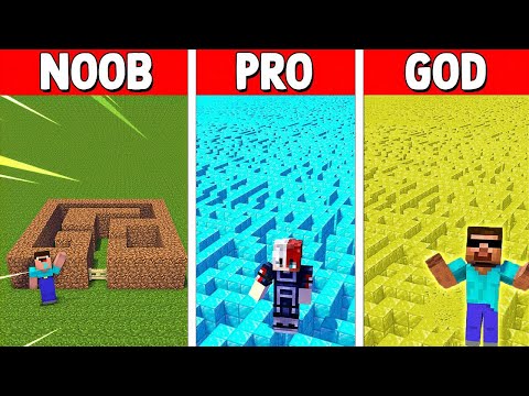 NOOB vs PRO – SECRET MAZE CHALLENGE in Minecraft