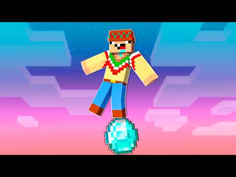¡Paso Minecraft en 1 BLOQUE de DIAMANTE! 💎😲 SILVIOGAMER MINECRAFT PERO