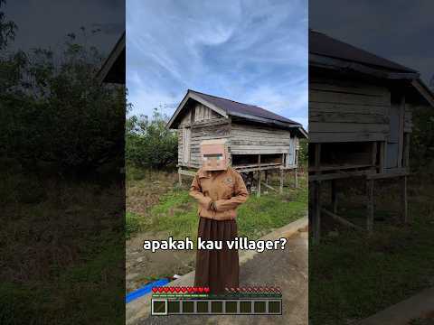 Seperti ini kah VILLAGER di Dunia Nyata 😱#shorts #minecraft