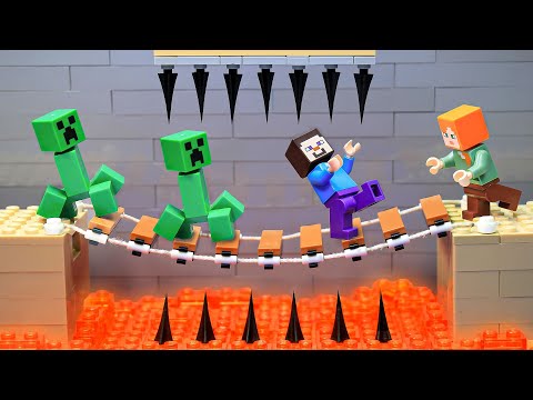 Survive 100 Days in LEGO Minecraft – Best of Lego Stop Motion Animation Compilation #1 | Brickmine